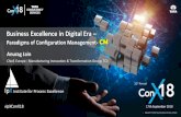 Business Excellence in Digital Era - IpX...Institute for Process Excellence 17th September 2018 Business Excellence in Digital Era – Paradigms of Configuration Management-CM 31st