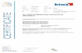 EC TYPE EXAMINATION CERTIFICATE (BED/R813) · EC TYPE EXAMINATION CERTIFICATE (BED/R813) Kiwa, notified body for council Directive 92/42/EC, hereby declares that the condensing central