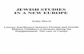  · ZOHAR SHAVIT Literary Interference between German and Jewish-Hebrew Children's Literature during the Enlightenment: The Case of Campe The decisive role played by the German culture