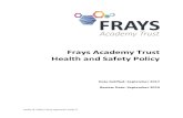 Frays Academy Trust Health and Safety Policy€¦ · Health & Safety Policy Approved 13/9/17 Frays Academy Trust Health and Safety Policy Date Ratified: September 2017 Review Date: