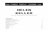 Famous People Lessons - Helen Keller  · Web view3. HELEN KELLER POSTER: Make a poster showing the different stages of the life of Helen Keller. Show your poster to your classmates