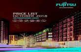 PRICE LIST OCTOBER 2018 - Fujitsu€¦ · PRICE LIST OCTOBER 2018 AIR CONDITIONERS LINEUP. Wall mounted. R32 standard wall mounted R32 Designer Wall mounted Designer range wall mounted.