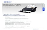 SPECIFICATION SEET WorkForce DS-860 - Epson Australia · SugarSync ® and more 2 Scan and edit documents — save scanned documents as searchable PDF . files; OCR software included