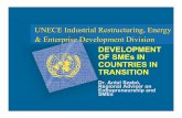 UNECE Industrial Restructuring, Energy & Enterprise ...€¦ · UNECE Industrial Restructuring, Energy & Enterprise Development Division PART OF THE GENERAL ECONOMIC POLICY • The