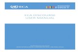 ECA discourse user manual - ECA Knowledge Hub · 1 Yishak Ibrahim Document Writer 1.0 May 15,2016 DRAFT 2 Ahmed Al-Awah Document Approval 1.0 . The ECA Discourse User Manual Page