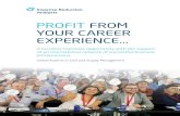 PROFIT FROM YOUR CAREER EXPERIENCE… · Expense Reduction Analysts is a global expert in Cost and Supply Management. For over 20 years, we have enabled clients to improve profitability