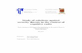Study of solutions against security threats in the context ...vlenir/rurn_publications/Slimeni17a.pdf · Study of solutions against security threats in the context of cognitive radio