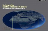 Lloyd’s City Risk Index€¦ · Lloyd’s City Risk Index. Middle East and Africa 1. Cities 12 1. Cities Istanbul tops the ranking for the Middle East and Africa and is fifth in