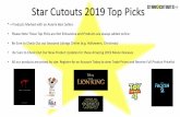 Star Cutouts 2019 Top Picks Top Picks Star... · * = Products Marked with an Asterix Best Sellers • Please Note These Top Picks are Not Exhaustive and Products are always added