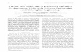 Context and Adaptivity in Pervasive Computing Environments ... · Context and Adaptivity in Pervasive Computing Environments: Links with Software Engineering and Ontological Engineering