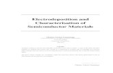 Electrodeposition and Characterisation of Semiconductor ... · Electrodeposition and Characterisation of Semiconductor Materials vi 6.5. Conclusions 152 6.6. References 153 7. Conclusion