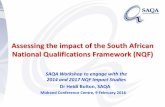 Assessing the impact of the South African National ... the impact of the NQF.pdf · Assessing the impact of the South African National Qualifications Framework (NQF) ... 6 Diploma