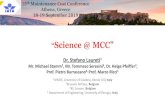 Science @ MCC” - IATA€¦ · “Science @ MCC” Dr. Stefano Laureti1 Mr. Michael Stamm2, Mr. Tommaso Seresini3, Dr. Helge Pfeiffer3, Prof. Pietro Burrascano4, Prof. Marco Ricci1