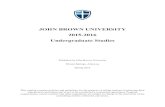 JOHN BROWN UNIVERSITY 2015-2016 Undergraduate Studiessciencealert.ir/wp-content/uploads/2018/01/فایل-راهنمای-پذیرش-39.pdf · Engineering o Division of Humanities and