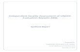 Independent Quality Assessment of UNODC Evaluation Reports ...€¦ · independent evaluation quality assessments of evaluation reports produced since 2014. This document synthesizes