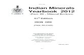 IRON ORE Indian Minerals Yearbook 2012 - IBMibm.nic.in/writereaddata/files/07092014125520IMYB_2012_iron ore.p… · IRON ORE Indian Minerals Yearbook 2012 (Part- III : Mineral Reviews)