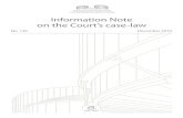 Information Note on the Court’s case-law€¦ · Information Note on the Court’s case-law No. 136 December 2010. The Information Note, compiled by the Court’s Case-Law Information