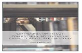 Contemporary HBCUs: Considering Institutional Capacity and ...€¦ · Contemporary HBCUs: Considering Institutional Capacity and State Priorities James T. Minor, PhD. 2 The Contemporary