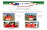 owls USA National hampionships · owls USA 2016 National hampionships were held on October 25-29 at Johnson Lawn owling lub in Sun ity West, Arizona. Six bowlers from each division,