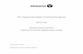 Pre-Apprenticeship Training Program 2019-20€¦ · gap by increasing access to apprenticeship opportunities, creating good paying jobs in the trades, and aligning with local labour