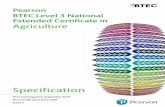 Pearson BTEC Level 3 National Extended Certificate in ... · The Extended Certificate (360 GLH) and Extended Diploma (1080 GLH) are approved as Tech Level qualifications for 2020
