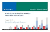 Future of Homeownership: Own-Rent Analysis 2012€¦ · – What factors drive consumers’ intentions to buy or rent if they were to move? – How do the decision-making factors