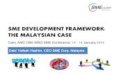 SME DEVELOPMENT FRAMEWORK: THE MALAYSIAN CASE€¦ · SME DEVELOPMENT FRAMEWORK: THE MALAYSIAN CASE Cairo AMC-CBE-WBG SME Conference, 14 - 15 January 2015 -2- 97.3% (645,136) SMEsbusiness