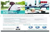 CAREERS IN SECURITY - securitasinc.com · Careers at Securitas may include: Join Securitas and you will receive: • On-Site Security Guards • Mobile Guards • Business Development/Sales