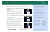 Freeze-Drying drying Sales Sheet.pdf · Freeze-drying, or lyophilization, is necessary due to the degradation and instability of certain biomolecules (e.g., proteins and nucleic acids)