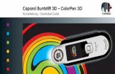 Caparol Buntstift 3D – ColorPen 3D · Color Picker Navigator Navigateur Navigator Tags Étiquettes Etichette Records Enregistrements Registri. DE ES CH Weitere Informationen im