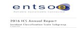 2016 ICS Annual Report - eepublicdownloads.blob.core ...€¦ · 2016 ICS Annual report | 10 Table 3. Summary of Scale 1 incidents in 2016 by synchronous area Baltic Continental Europe