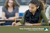 Annual Report 2016-2017 - New Frontiers School Board€¦ · New Frontiers School Board 2016-2017 Annual Report Page 1 Success for all students! success for all students The New Frontiers