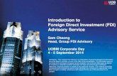 Introduction to Foreign Direct Investment (FDI) Advisory ... Introduction to Foreign Direct Investment
