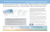 PROMOTE YOUR BRAND AND GENERATE MORE BUSINESS€¦ · PROMOTE YOUR BRAND AND GENERATE MORE BUSINESS The WindEurope Conference & Exhibition Catalogue 2017 is the only publication at