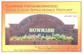 Sunrise Neighborhood Goals and Strategies Report€¦ · Sunrise Neighborhood Goals and Strategies Report ... ♦ Lack of centrally located neighborhood park . January 2011 12 Mapping