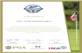 YGA - PATRIOT * DAY * In Appreciation of Youth Golf ...€¦ · YGA - PATRIOT * DAY * In Appreciation of Youth Golf Association For your support of Patriot Golf Day 2010 and the charitable