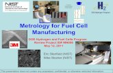Metrology for Fuel Cell Manufacturing - Energy.gov€¦ · Metrology for Fuel Cell Manufacturing 2011 DOE Hydrogen and Fuel Cells Program Review Project ID# MN006 May 12, 2011 Eric