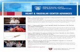 HEART & VASCULAR CENTER ADVANCES … · registry for mechanical circulatory support (INTERMACS) representing over 15,000 patients in the United States, the parallel registry for medical