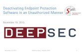 Deactivating Endpoint Protection Software in an ...€¦ · During security assessments, endpoint protection software can be really annoying or even be a show stopper. Having valid