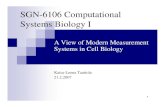 SGN-6106 Computational Systems Biology I - TUNI€¦ · SGN-6106 Computational Systems Biology I A View of Modern Measurement Systems in Cell Biology Kaisa-Leena Taattola 21.2.2007