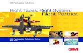 Right Tapes. Right System. Right Partner.€¦ · right tapes. right system. right partner. The most trusted names in packaging systems 6 7. 3M Packaging Solutions | April 2015 Edition