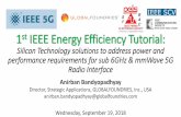 1st IEEE Energy Efficiency Tutorial - IEEE Future Networks · handset & small cell (24-52 GHz) Millimeterwave backhaul E Band (71-76 & 81-86 GHz) ADAS auto radar 24 & 77-81 GHz Integrated
