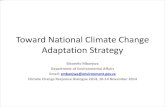 Toward National Climate Change Adaptation Strategy€¦ · Toward National Climate Change Adaptation Strategy Sibonelo Mbanjwa Department of Environmental Affairs Email: smbanjwa@environment.gov.za