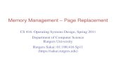 Memory Management – Page Replacementchandrga/slides/virtual_memory3.pdf · Most page replacement algorithms operate on some data structure that represents physical memory: Might