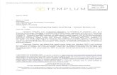 RECEIVEO TEMPLUM APR 05 2019 - SEC.gov | HOME · Digital assets are commonly distributed to certain participants on a protocol through "mining." Although definitions of mining differ,