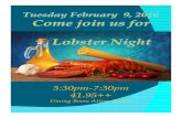 2-9 Lobster Nightfiles.ctctcdn.com/0b8f8b4d001/03c17d73-9a70-481b-8d8e-6987cade… · house made ice-cream tropical and domestic fruit display mini desserts . Title: Microsoft PowerPoint