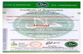 HALAL PRODUCT CERTIFICATE (1) · Halal This is to certify that, the product(s) described below are verified & declared as Halal in Accordance to Shariah (Islamic) Law. All Product