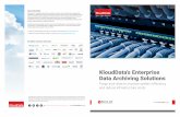 Data Archiving Solutions - klouddata.com€¦ · Enterprise Data Archiving enables to establish an enterprise scale ILM strategy by archiving and retiring structured and/or unstructured