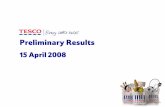 Preliminary Results 2007/2008 - Presentation - Tesco PLC€¦ · Preliminary Results 2007/2008 - Presentation Author: Tesco PLC Subject: Preliminary Results 2007/2008 - Presentation