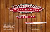 Adobe Photoshop PDF - Vesuvio Pizza & Pasta · PIZZA PASTORE I Tomaten, Käse3)D), Schafskäse 0), gemischte Oliver"), Zucchini, Auberginen PIZZA POLLO I Tomaten, Käse3)D), Hähnchenstreifen,